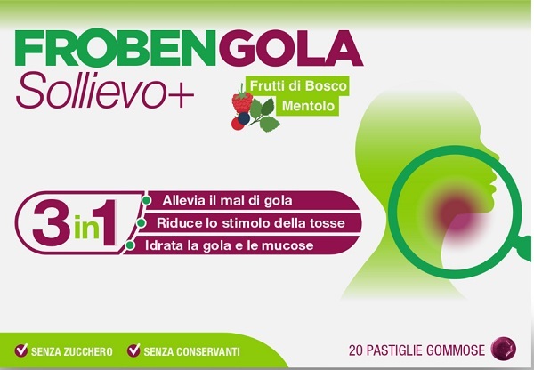 FROBENGOLA SOLLIEVO+ 20 PASTIGLIE - maxifarmacia.it