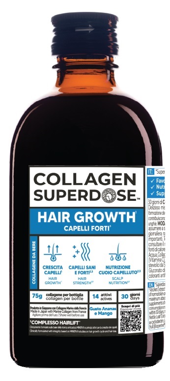 COLLAGEN SUPERDOSE HAIR GROWTH 300 ML COLLAGENE 75 G - maxifarmacia.it