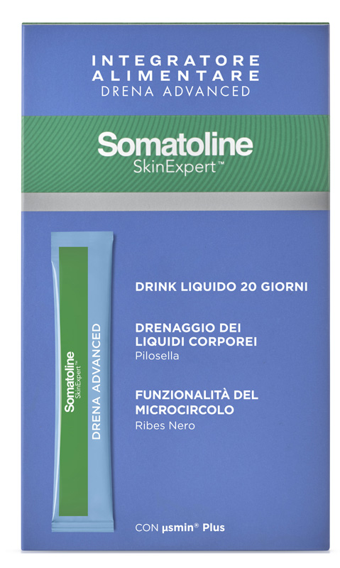 SOMATOLINE SKIN EXPERT DRENA ADVANCED INTEGRATORE ALIMENTARE DA 20 STICK - maxifarmacia.it