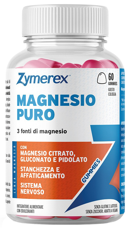 ZYMEREX GUM MAGNESIO PURO 60 GOMMOSE - maxifarmacia.it