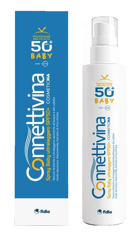 CONNETTIVINA SPRAY SOLARE BABY ULTRALEGGERO SPF50+ 180 ML - maxifarmacia.it