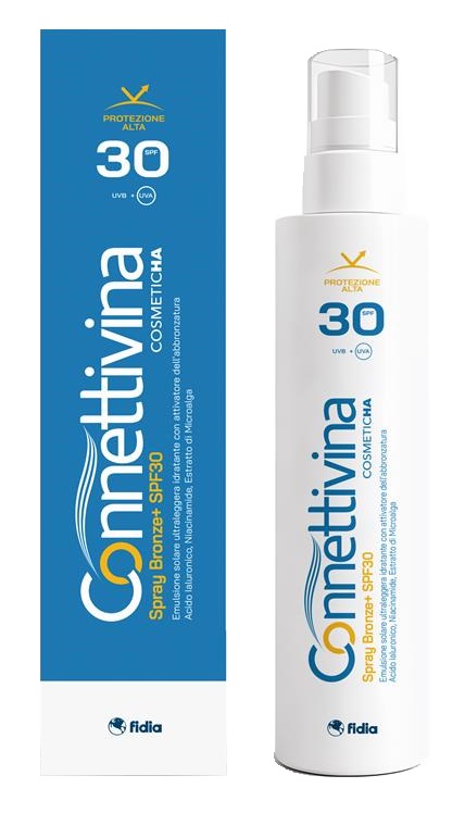 CONNETTIVINA SPRAY BRONZE+ SPF30 180 ML - maxifarmacia.it