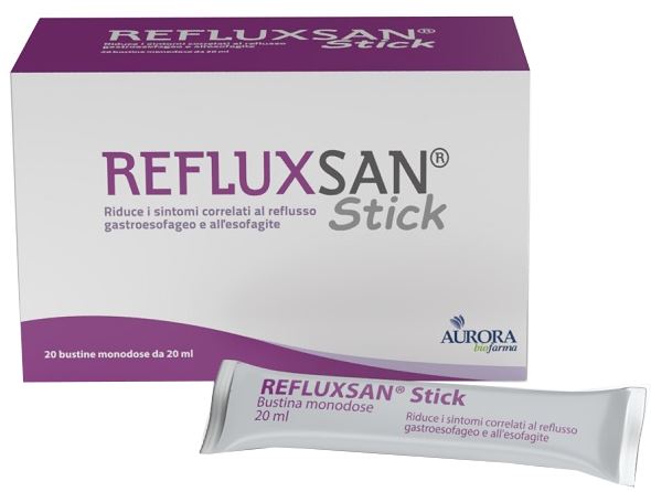 REFLUXSAN STICK 20 BUSTINE MONODOSE DA 20 ML SENZA GLUTINE SENZA LATTOSIO - maxifarmacia.it