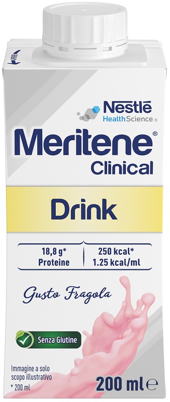 MERITENE CLINICAL DRINK FRAGOLA 200 ML - maxifarmacia.it