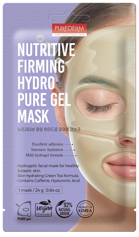 PUREDERM MASCHERA VISO IN HYDROGEL NUTRIENTE E RASSODANTE - maxifarmacia.it