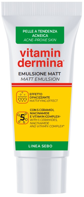VITAMINDERMINA SEBO EMULSIONE MATTINO 40 ML - maxifarmacia.it