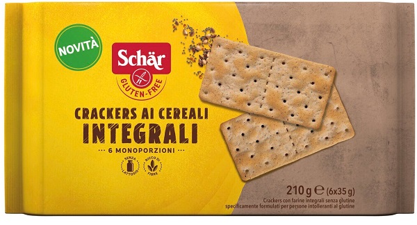 SCHAR CRACKERS CEREALI INTEGRALI 6 PEZZI DA 35 G - maxifarmacia.it