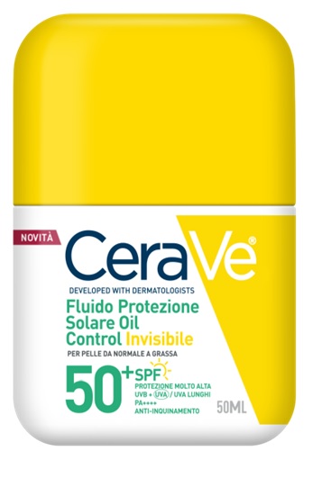 CERAVE FLUIDO PROTEZIONE SOLARE OIL CONTROL INVISIBILE SPF50+ 50 ML - maxifarmacia.it
