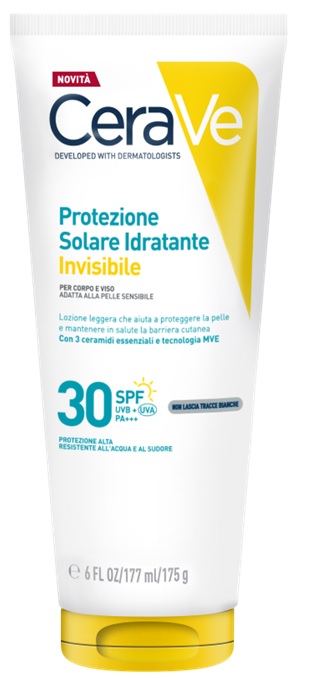CERAVE PROTEZIONE SOLARE IDRATANTE INVISIBILE SPF30 177 ML - maxifarmacia.it