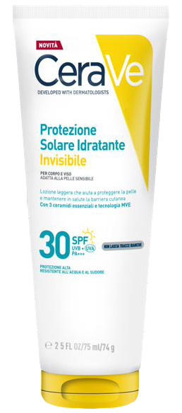 CERAVE PROTEZIONE SOLARE IDRATANTE INVISIBILE SPF30 75 ML - maxifarmacia.it