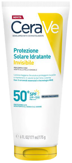 CERAVE PROTEZIONE SOLARE IDRATANTE INVISIBILE SPF50+ 177 ML - maxifarmacia.it