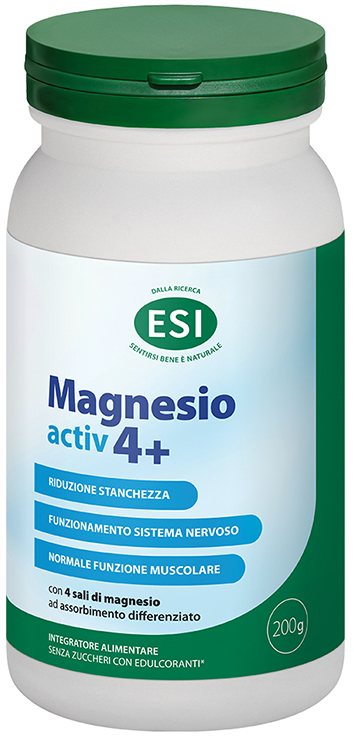 ESI MAGNESIO ACTIV 4+ 200 G SENZA GLUTINE - maxifarmacia.it