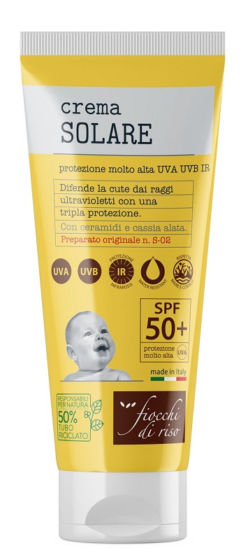 FIOCCHI DI RISO CREMA SOLARE BIMBI SPF50+ 100 ML - maxifarmacia.it