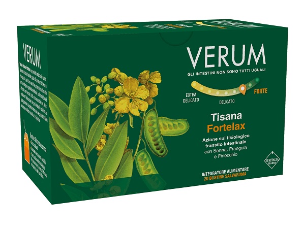 VERUM FORTELAX TISANA 20 FILTRI NEW - maxifarmacia.it