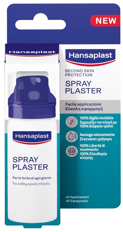 HANSAPLAST SECOND SKIN PROTECTION SPRAY PLASTER 40 ML - maxifarmacia.it