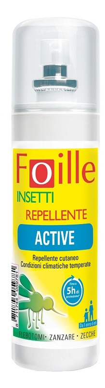 FOILLE INSETTI REPELLENTE ACTIVE 100 ML - maxifarmacia.it