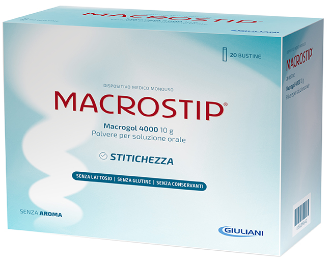 MACROSTIP 20 BUSTINE 10 G SENZA GLUTINE SENZA LATTOSIO - maxifarmacia.it
