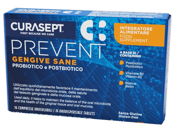 CURASEPT PREVENT GENGIVE SANE 16 COMPRESSE OROSOLUBILI - maxifarmacia.it