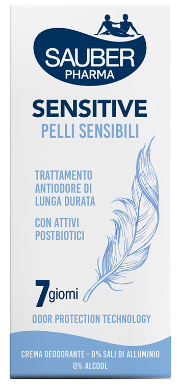 SAUBER DEO 7 GIORNI SENSITIVE PELLI SENSIBILI CREMA 35 ML - maxifarmacia.it