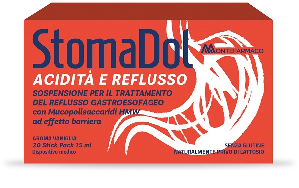 STOMADOL ACIDITA' REFLUSSO 20 STICK PACK DA 15 ML - maxifarmacia.it