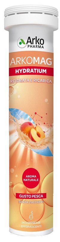 ARKOMAG HYDRATIUM REIDRATA E RICARICA 24 COMPRESSE EFFERVESCENTI SENZA ZUCCHERI CON EDULCORANTE - maxifarmacia.it