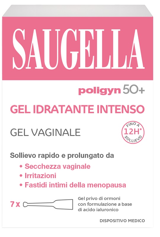 SAUGELLA POLIGYN 50+ GEL IDRATANTE INTENSO 7 TUBETTI MONODOSE DA 4 ML - maxifarmacia.it