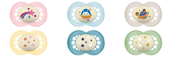 MAM SUCCHIETTO ORIGINAL NIGHT 16+ MESI SILICONE 2 PEZZI - maxifarmacia.it
