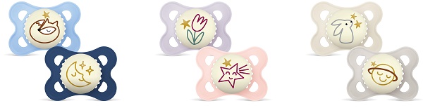 MAM SUCCHIETTO ORIGINAL NIGHT 2-6 MESI SILICONE 2 PEZZI - maxifarmacia.it