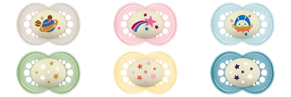 MAM SUCCHIETTO ORIGINAL NIGHT 6+ MESI SILICONE 2 PEZZI - maxifarmacia.it