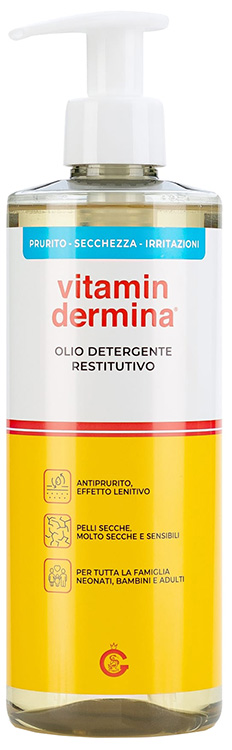 VITAMINDERMINA OLIO DETERGENTE RESTITUTIVO 500 ML PREZZO SPECIALE - maxifarmacia.it