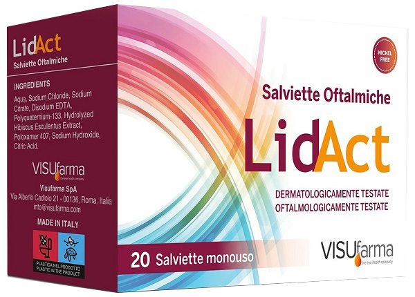 LIDACT SALVIETTE OFTALMICHE PERIOCULARI MONOUSO 20 PEZZI - maxifarmacia.it