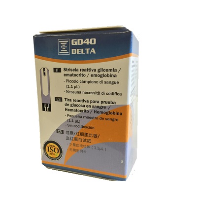 STRISCE MISURAZIONE GLICEMIA BRUNO GD40 DELTA 25 PEZZI - maxifarmacia.it