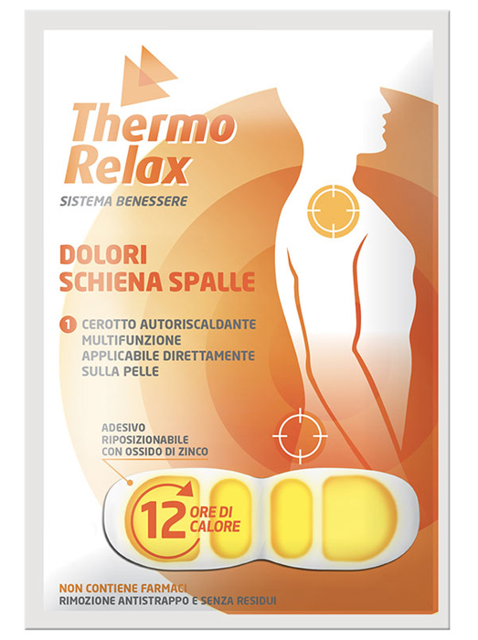 THERMORELAX CEROTTO AUTORISCALDANTE DOLORE SCHIENA/SPALLE 1 PEZZO - maxifarmacia.it