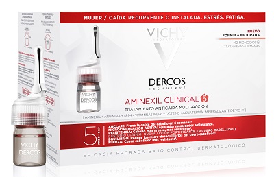 DERCOS AMINEXIL CLINICAL 5 DONNA da 42 fiale ANTICADUTA INTENSIVE - maxifarmacia.it