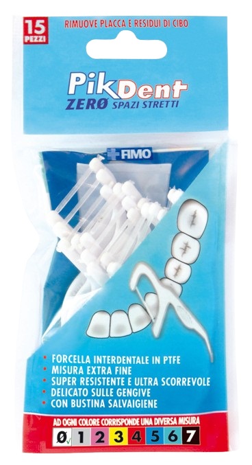 PIKDENT ZERO SPAZI STRETTI 15 FORCELLE INTERDENTALI - maxifarmacia.it