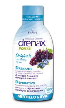 DRENAX FORTE ORIGINALE CON MIRTILLO E UVA 300 ML - maxifarmacia.it
