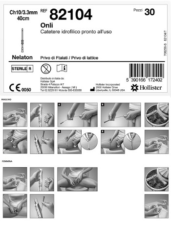 CATETERE IDROFILICO ONLI 40 CM CH 10 30 PEZZI - maxifarmacia.it