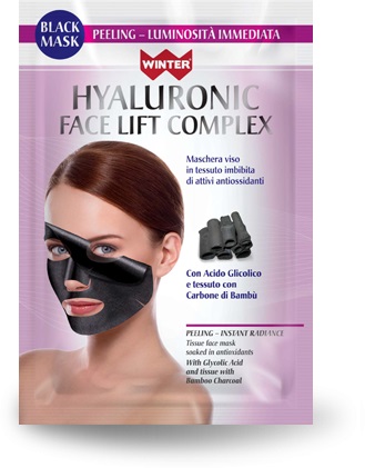 WINTER HYALURONIC FACE COMPLEX BLACK MASK VISO PEELING - maxifarmacia.it