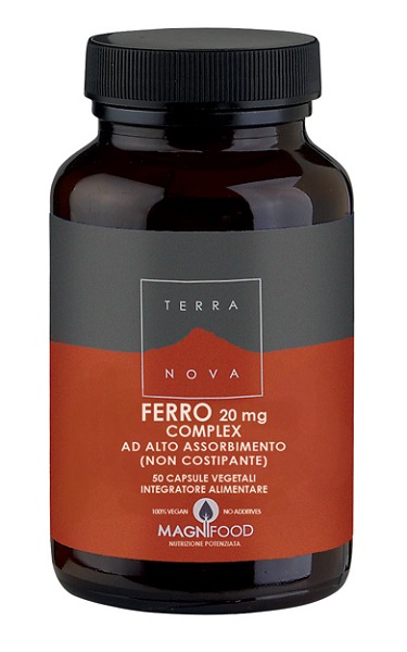 COMPLESSO DI FERRO AD ALTO ASSORBIMENTO 20 MG 50 CAPSULE - maxifarmacia.it
