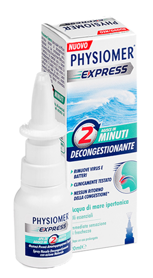 PHYSIOMER EXPRESS SPRAY NASALE SPRAY 20ML - maxifarmacia.it