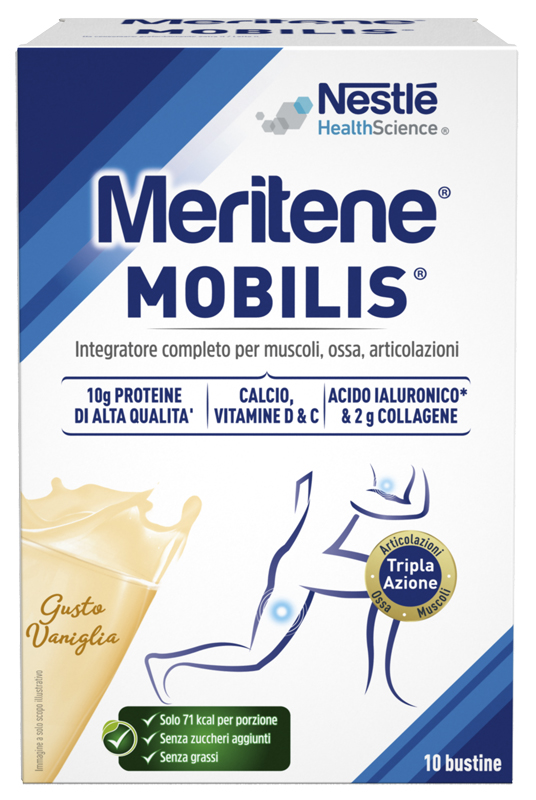 MERITENE MOBILIS GUSTO VANIGLIA 10 BUSTINE - maxifarmacia.it