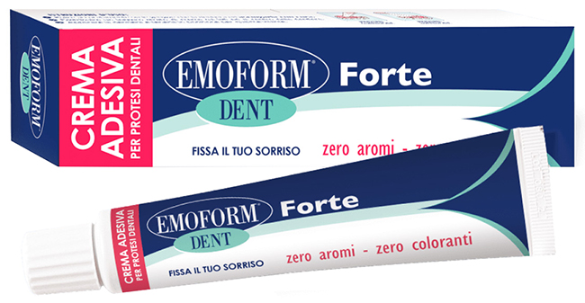 CREMA ADESIVA EMOFORM DENT FORTE PER PROTESI DENTALI 70 G TAGLIO PREZZO - maxifarmacia.it