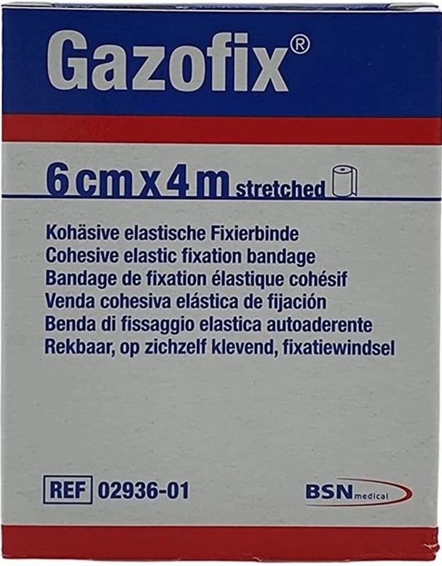 BENDA ELASTICA AUTOADESIVA GAZOFIX 6X400 CM - maxifarmacia.it