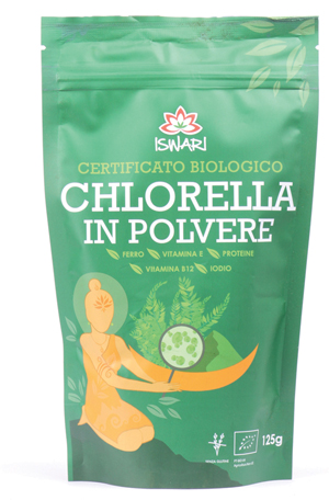 CHLORELLA POLVERE BIO 125 G ISWARI - maxifarmacia.it