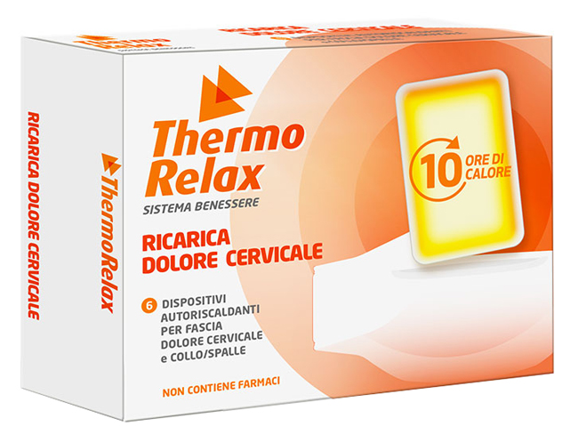 THERMORELAX RICARICA PER FASCIA DOLORE CERVICALE 6 DISPOSITIVI AUTORISCALDANTI - maxifarmacia.it