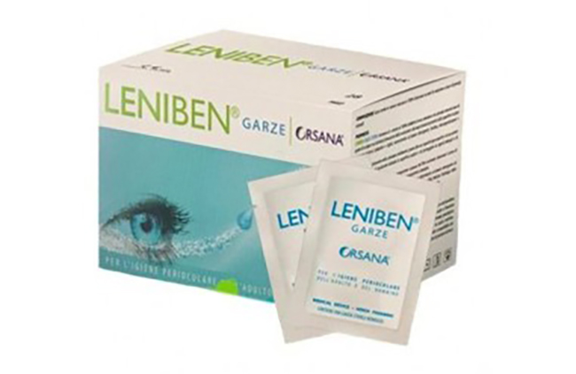 GARZA OCULARE LENIBEN CON ACIDO IALURONICO ED ESTRATTI VEGETALI 28 PEZZI - maxifarmacia.it
