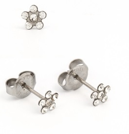 DAISY WITH APRIL CRYSTAL SURGICAL STEEL - maxifarmacia.it