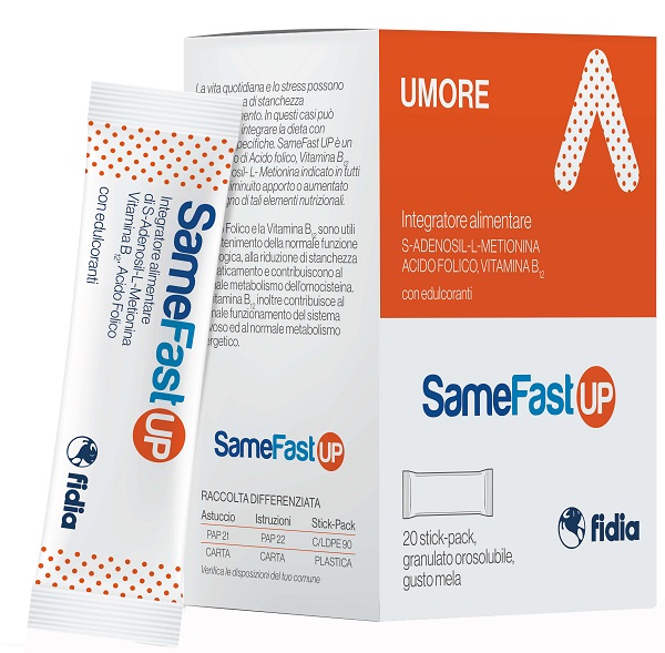 SAMEFAST UP 20 STICK PACK GRANULATO OROSOLUBILE GUSTO ANANAS - maxifarmacia.it