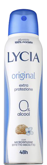 LYCIA DEODORANTE SPRAY ORIGINAL EXTRA PROTEZIONE 48H 150ML - maxifarmacia.it