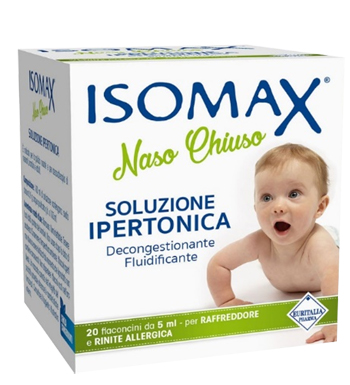 SOLUZIONE IPERTONICA ISOMAX NASO CHIUSO 20 FLACONCINI DA 5 ML - maxifarmacia.it